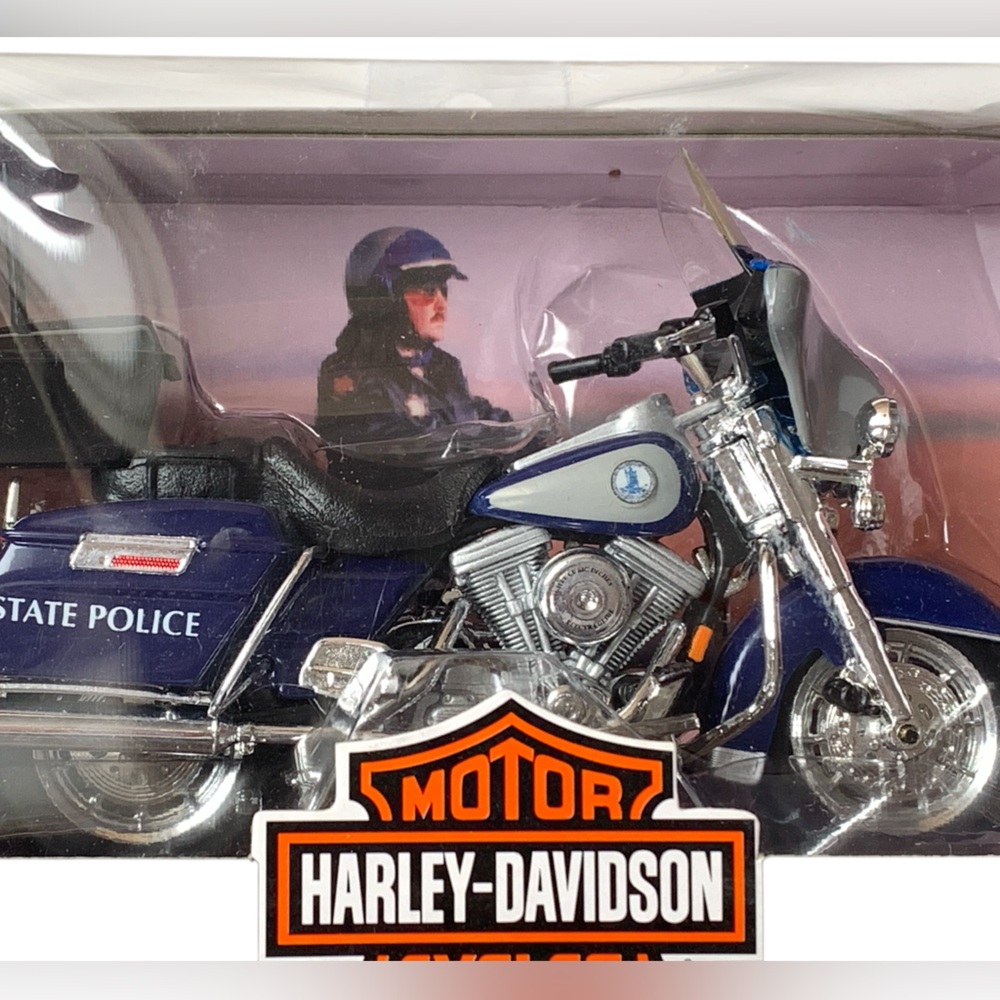 Harley-Davidson State Police MAISTO Model Motorcycle Toy Biker Law Enforcement